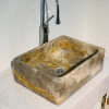 Lavabo Đá Chữ Nhật Mỏng Yellow Forest CNM01 (LBD20)