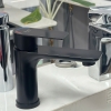 Vòi Lavabo Tròn Tay Vuông Đen 20cm (VLB68)