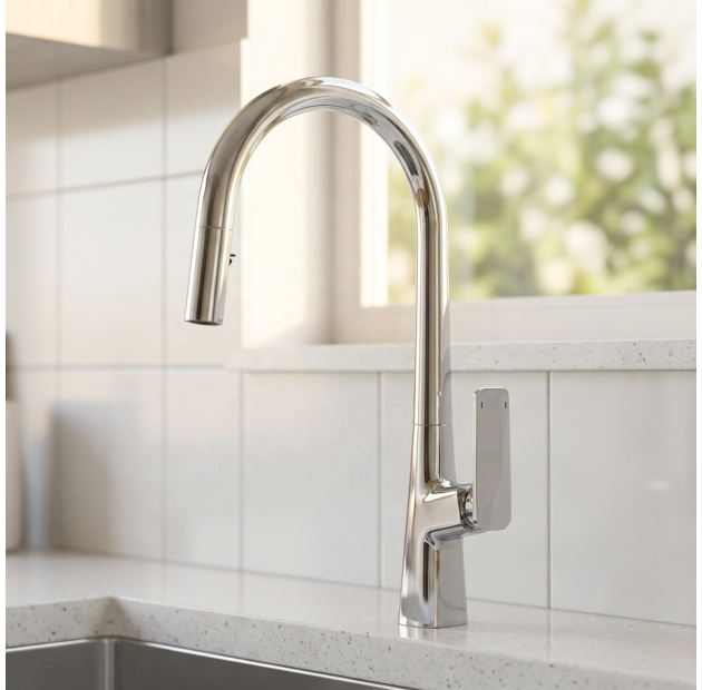 Vòi Chén Dây Rút Inox 304 Bóng (VC84)