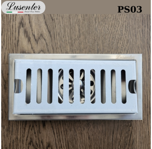 Phễu Sàn Inox 304 mạ Crome 10x20 (PS03)