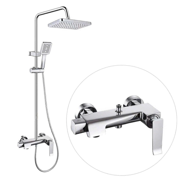 Sen Cây Tắm Đứng Đồng Thau Crom ST60